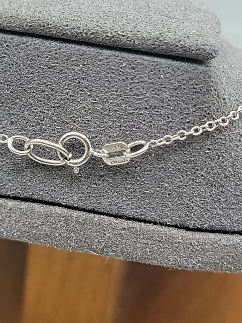 Charles Winston Sterling Silver Diamond Circle Pendant Necklace 19" 925 Chain CW - Picture 7 of 14